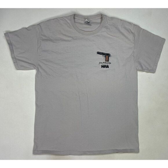 NRA National Riffle Association Right To Bear Arms Gun Graphic T-shirt Men Large - Picture 3 of 7